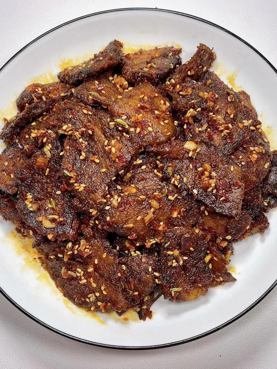 好吃到爆的常德麻辣牛肉!        谁懂!