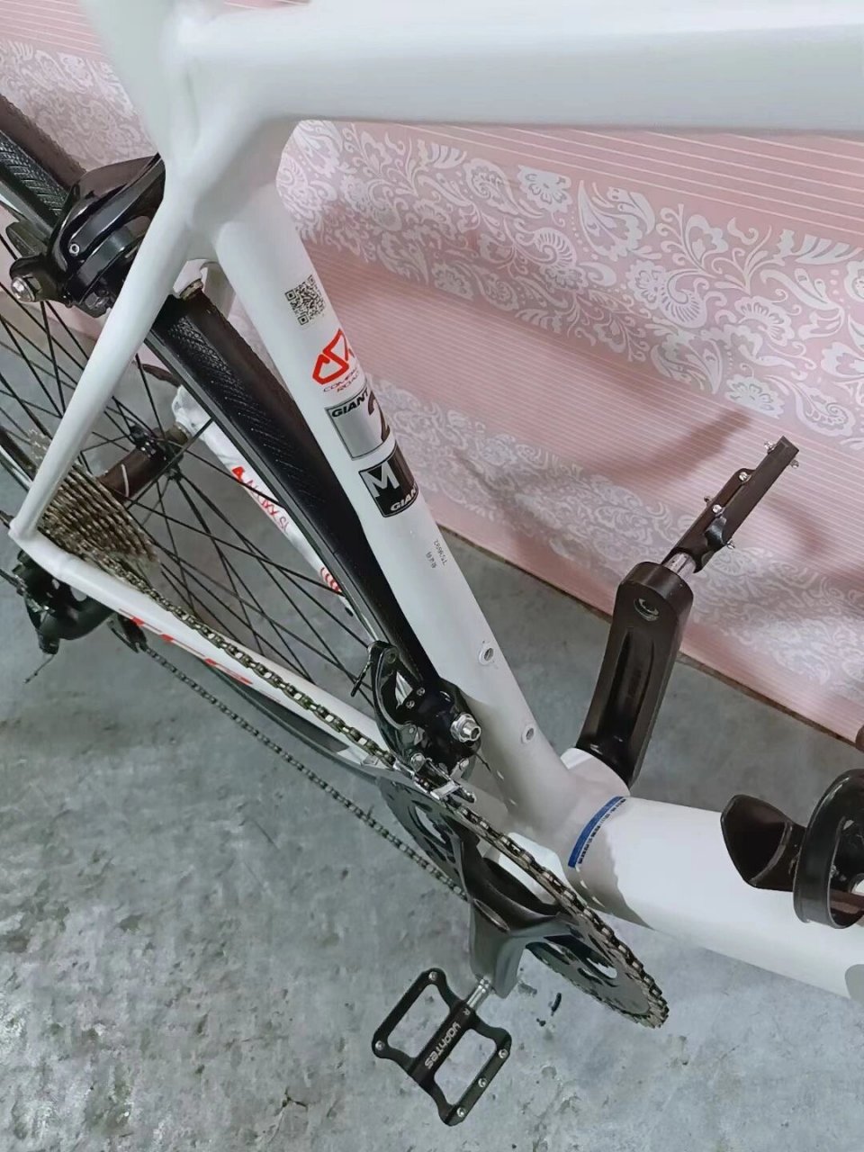 出捷安特tcrsl2 捷安特tcr sl2,铝架碳纤维前叉,成色很好,m号车架