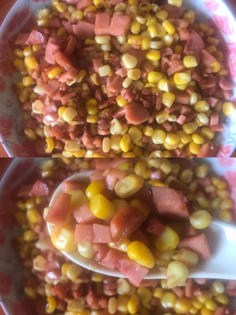 隔壁家小孩都馋哭了! 9494一道简简单单的家常玉米粒炒火腿!
