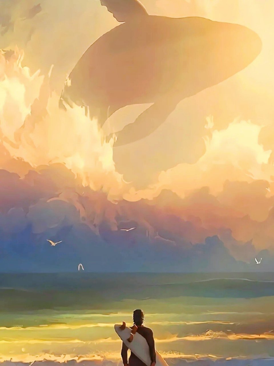 动漫唯美绝美治愈壁纸|愿黄昏中有你相伴 "我的心是面镜子,比你亮.