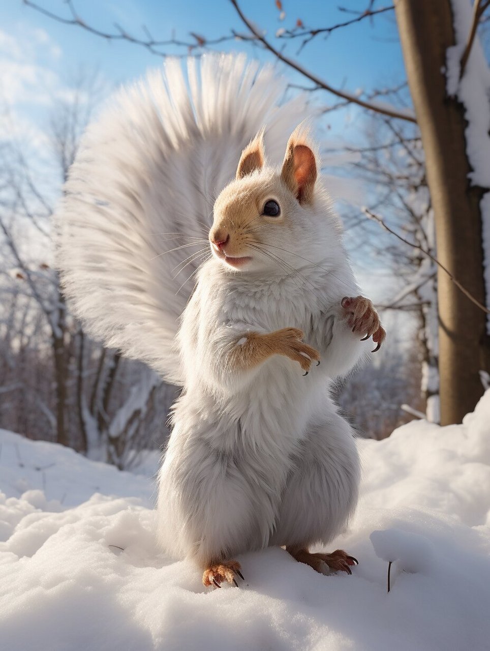 北极雪地精灵——雪地松鼠 雪地松鼠的生活习性也非常有趣.