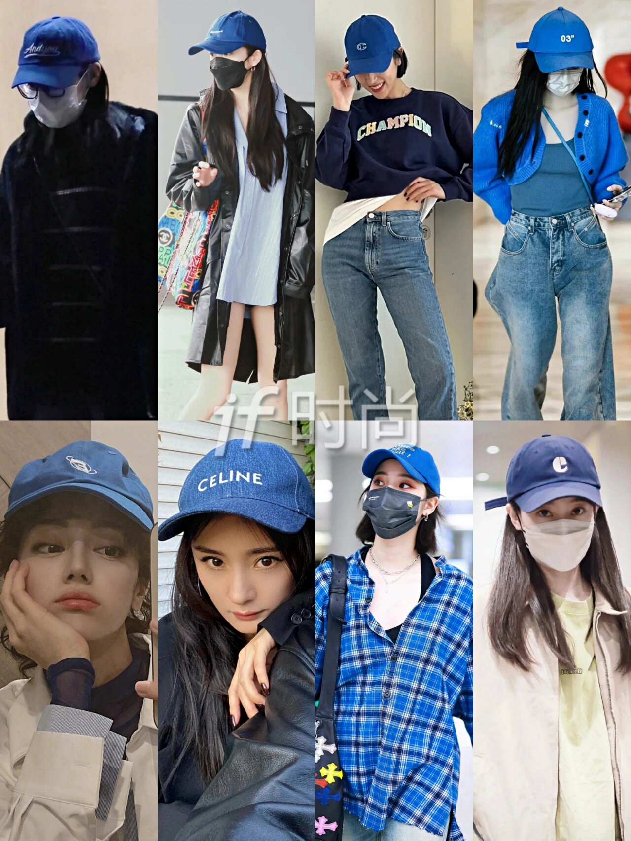 克莱因蓝棒球帽,显白扛把子