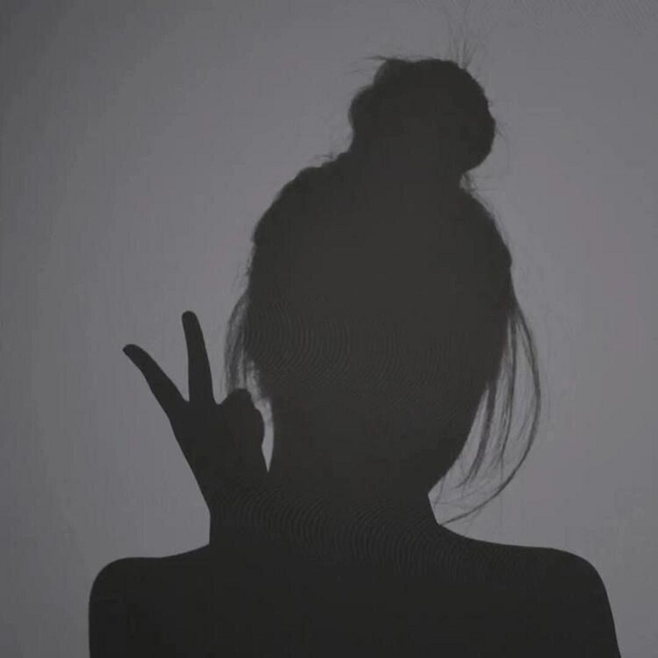 超有趣的女生影子头像!