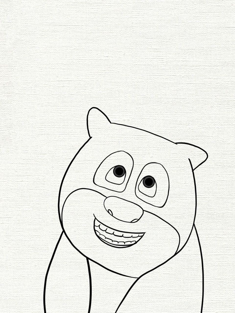 熊二简笔画78156997/手残党也能学会7515    熊大!