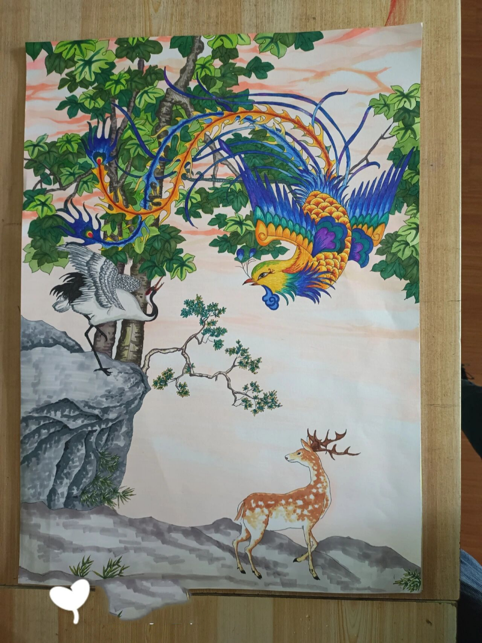 种下梧桐树,引得凤凰来 种下梧桐树,静待蓬勃发,彩凤驾祥云,落于梧桐
