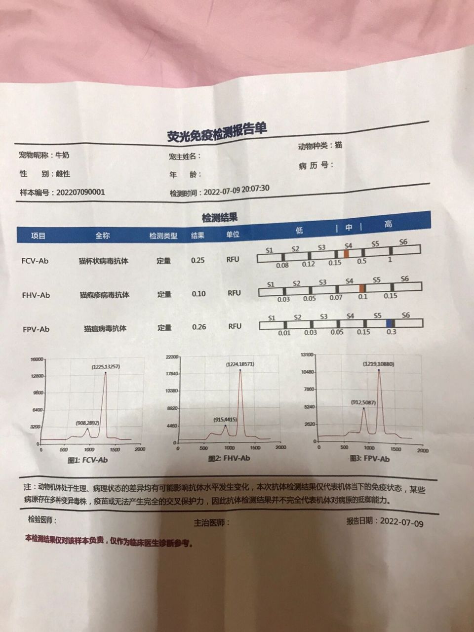 免疫球蛋白报告图片