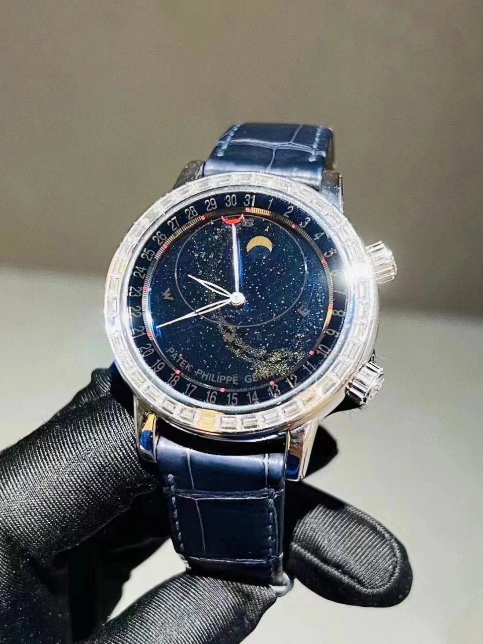 百达翡丽6104g~001星空91原钻 91百达翡丽超级复杂功能系列6104g