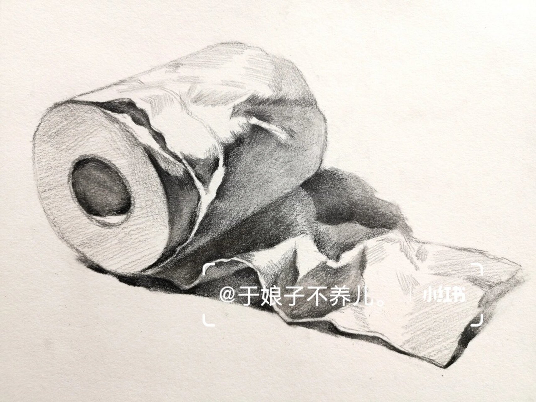 素描静物纸袋子图片