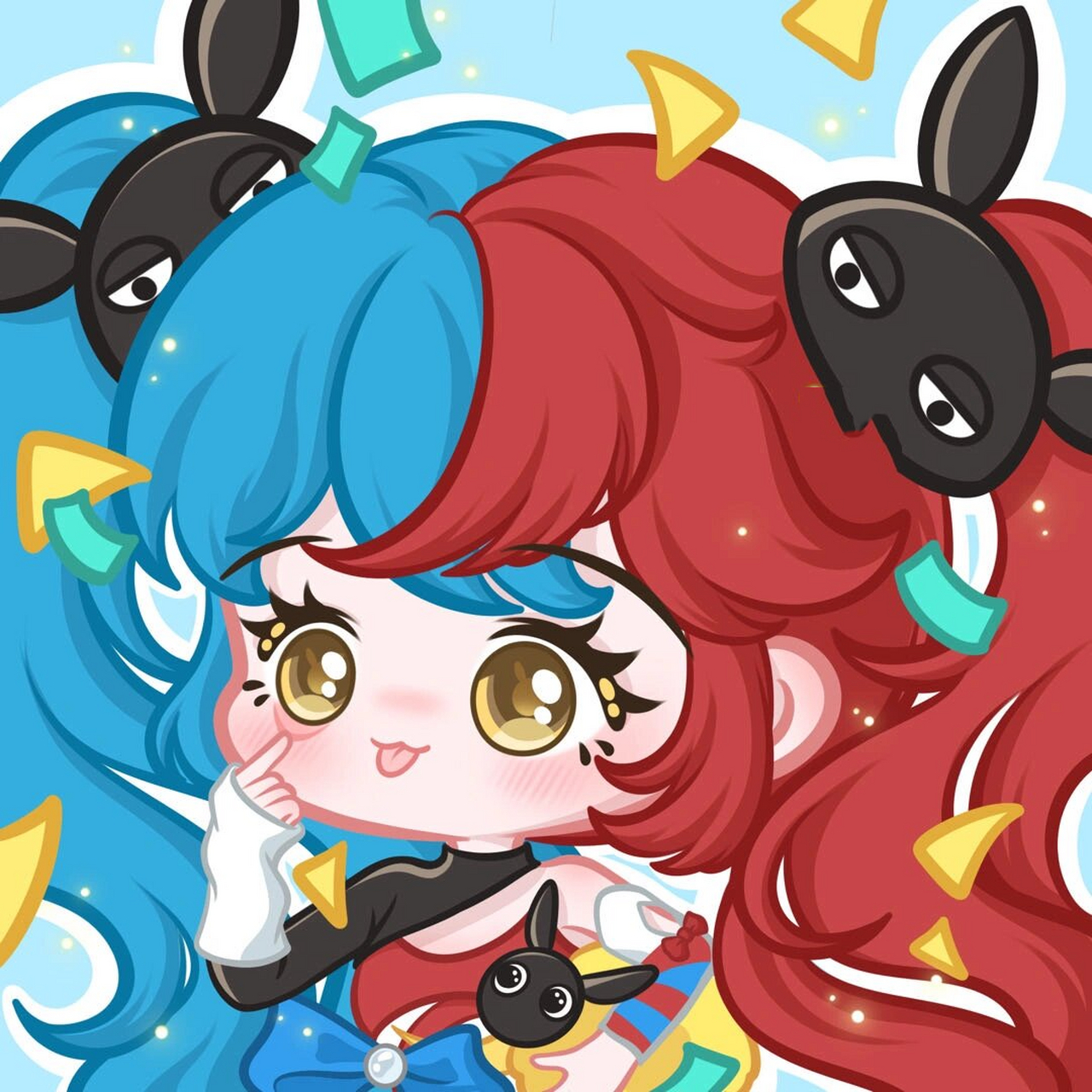 王者荣耀 追逃游戏520安琪拉头像 迟来的安琪拉520皮肤,两个背景自行