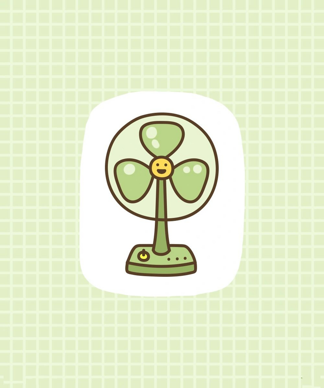 简笔画教程·夏日必备·复古风扇 机械风扇起源房顶上, 1829年,一个叫