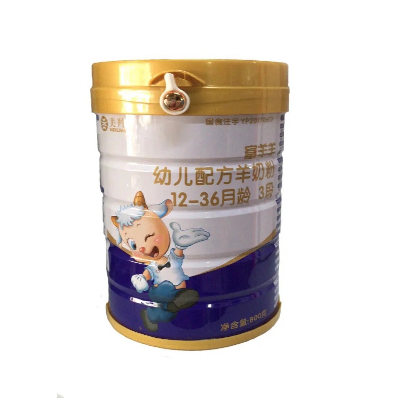 冷门奶粉美羚富羊羊 美羚富羊羊幼儿配方羊奶粉3段800g 日期:22.