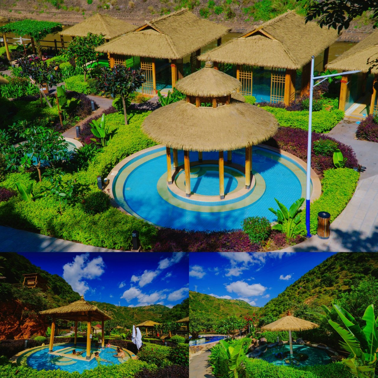 禄劝原始部落野温泉度假村 74营业时间:8:30-22:30 07车程:昆明