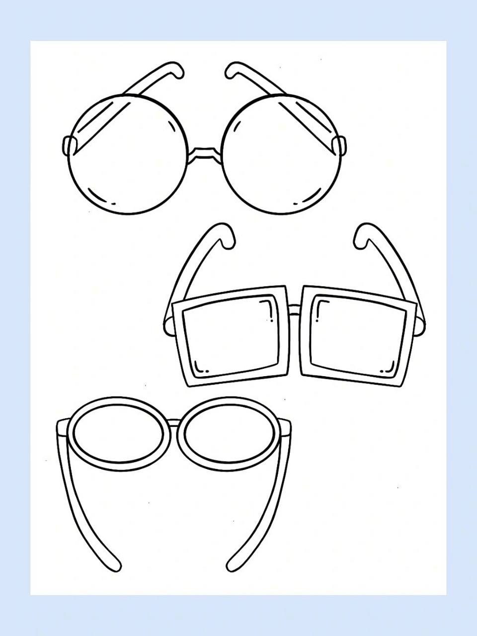 简笔画|日常用品|眼镜21/30 979797