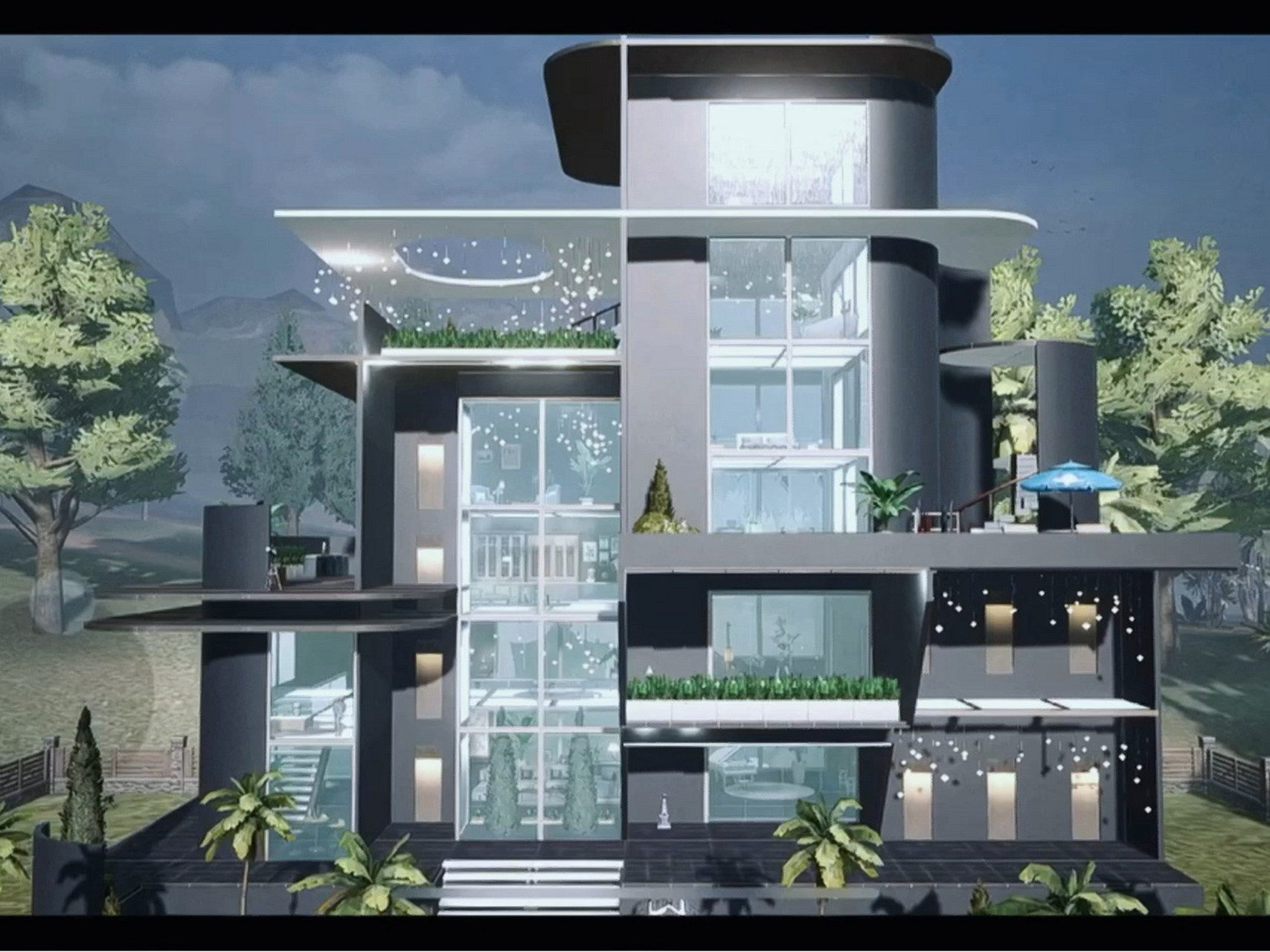 原创设计|94黑曜石公馆94|黎明觉醒10级庄园 霸道总裁的豪宅来了