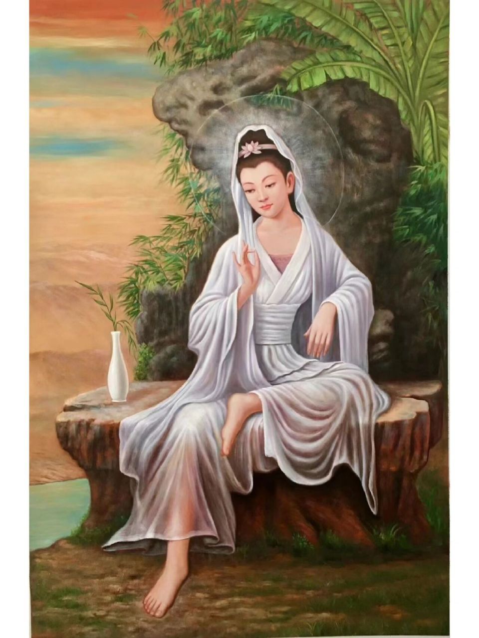 油画观音菩萨