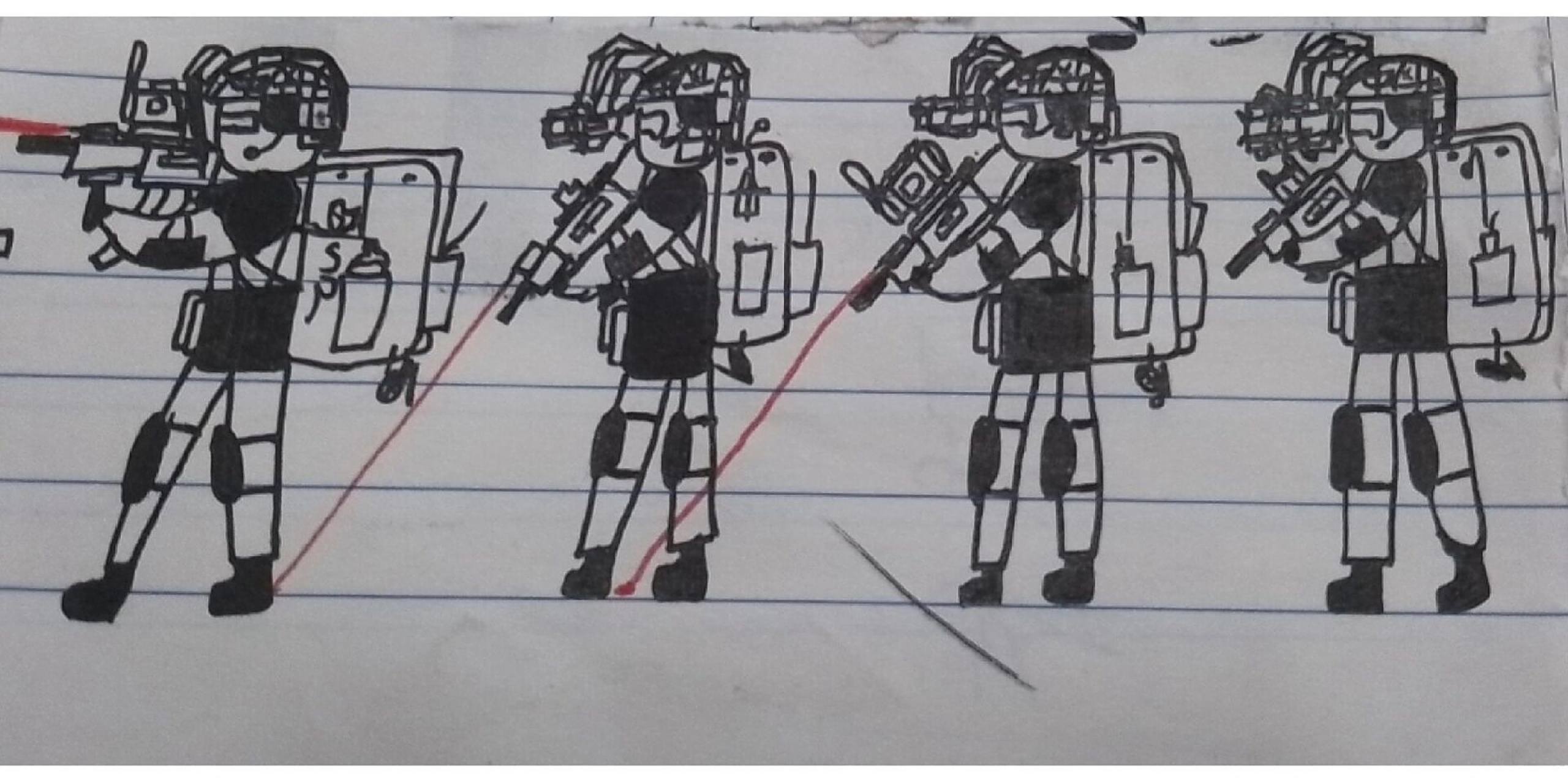 拿枪的火柴人 乱画的,不喜勿喷