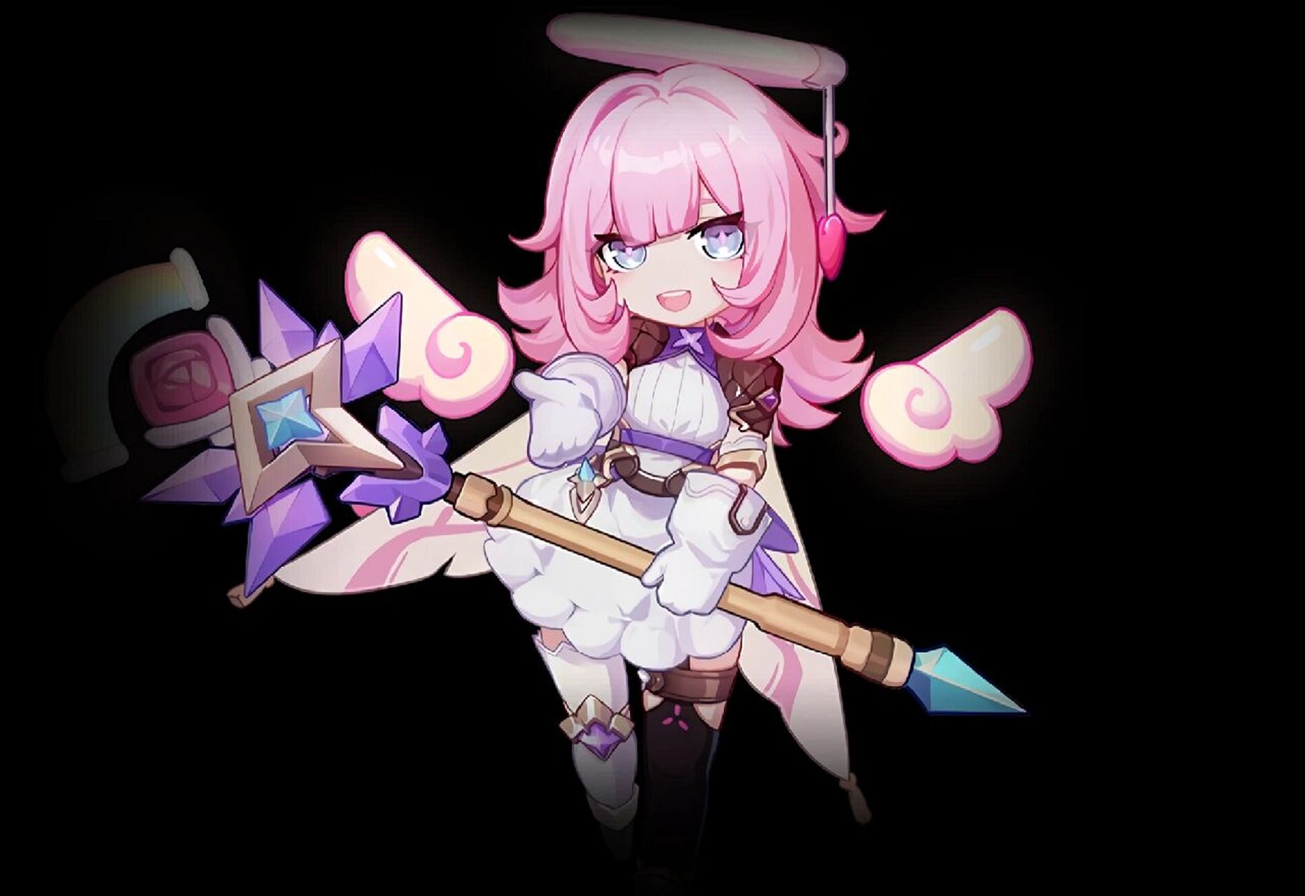 崩坏百科(24)爱莉希雅 乐土篇 在芽衣进入乐土后,爱莉希雅介绍了往世