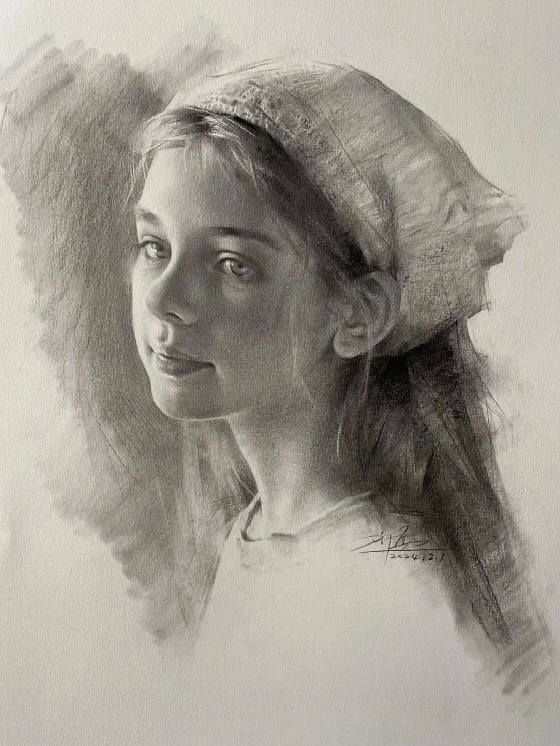 素描黑白灰,安静的美