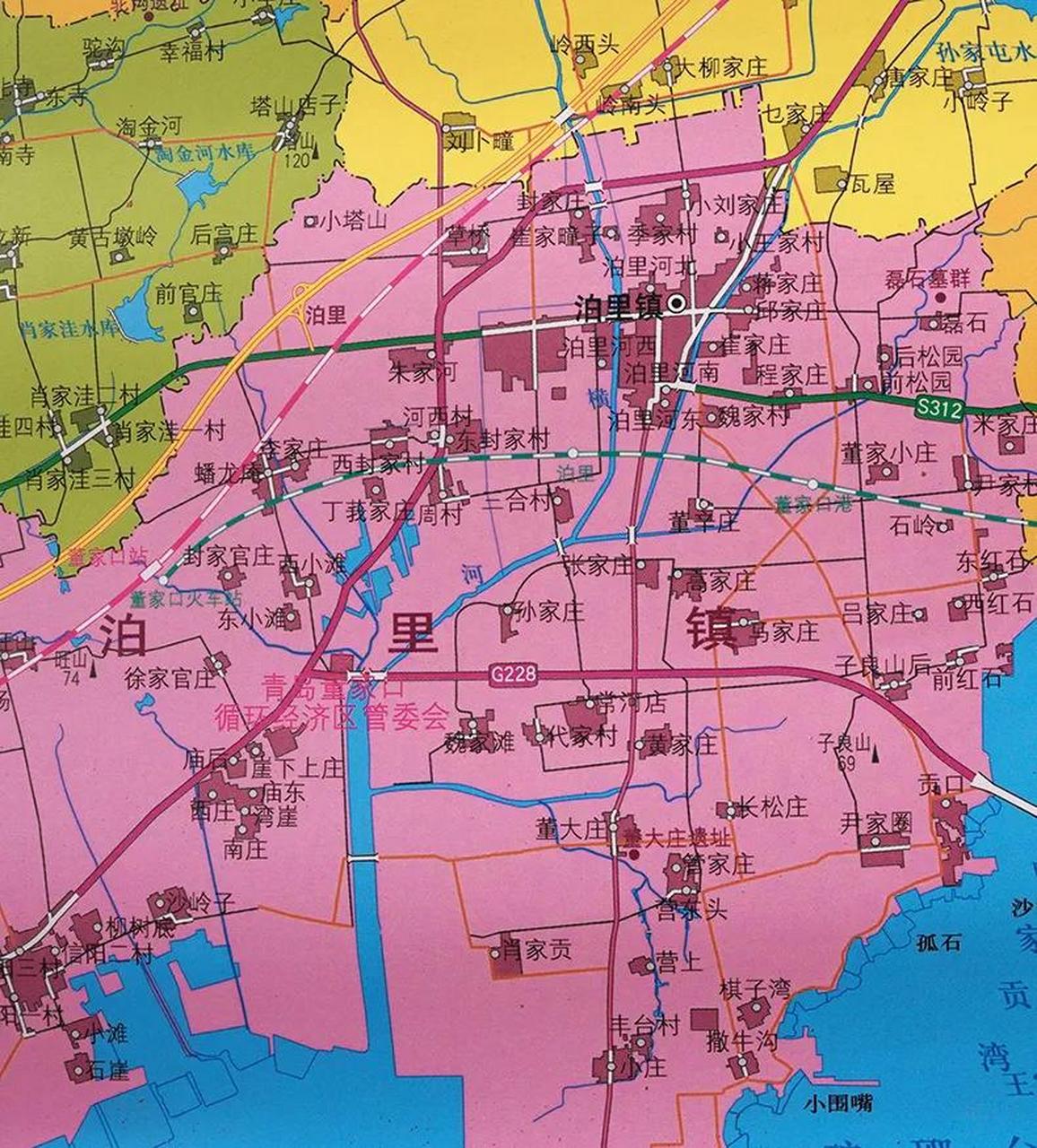 山东青岛市泊里镇在黄岛区,以前这片属于胶南,青岛地铁13号线在泊里镇