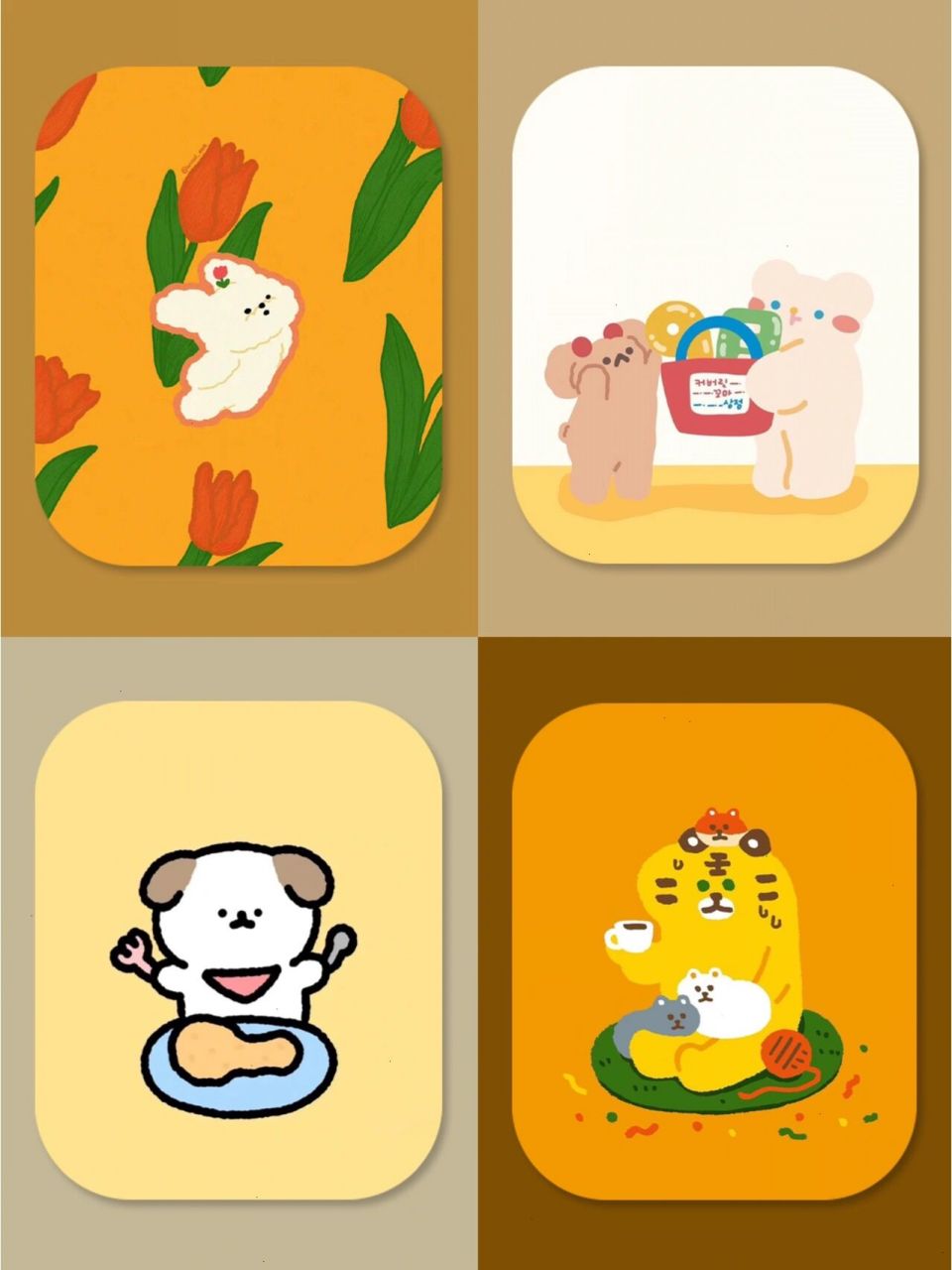 暖萌卡通合集|iwatch表盘壁纸分享 分享可爱满分的   效果图看起来真