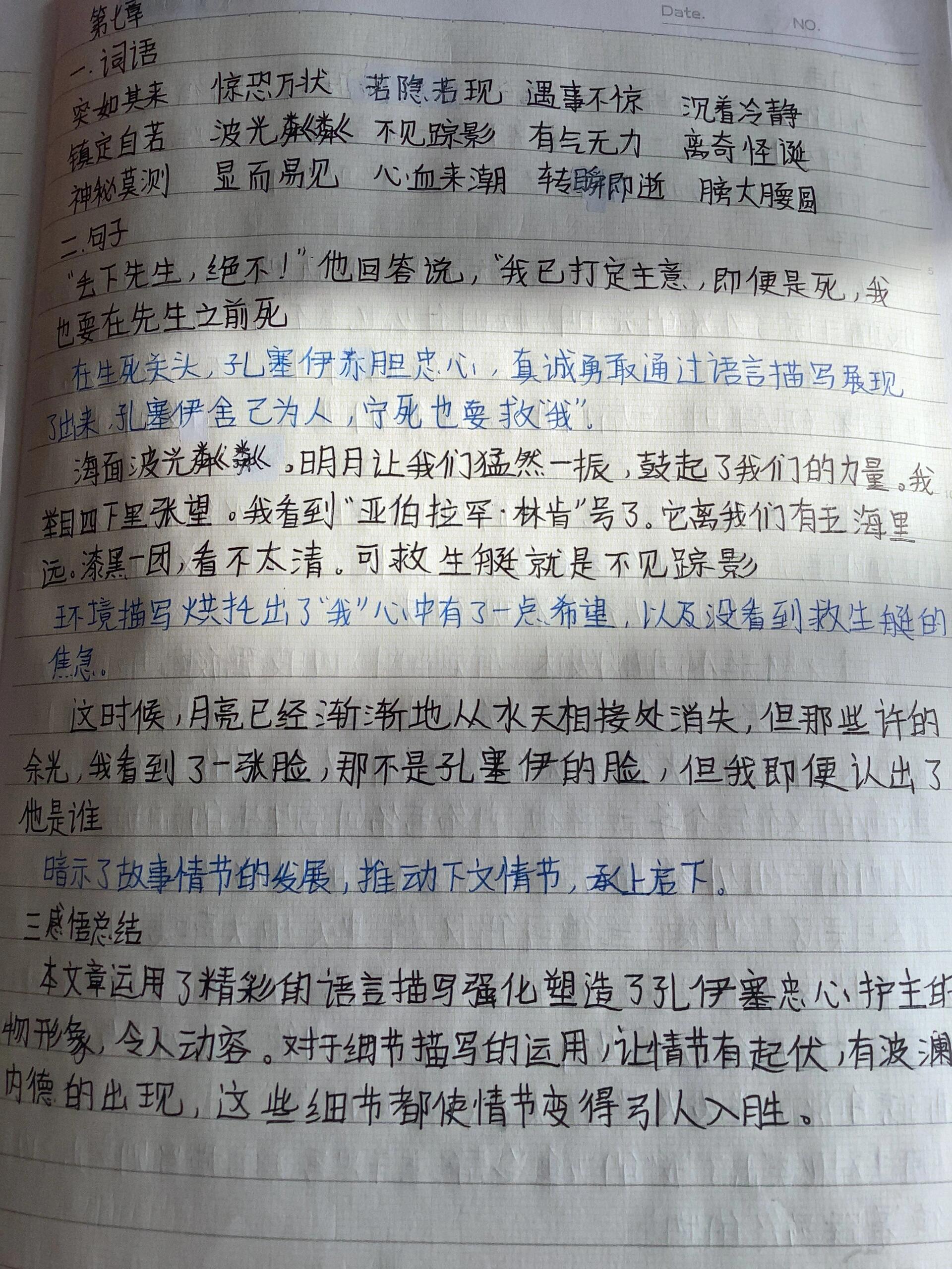 《海底两万里》读书笔记第七章