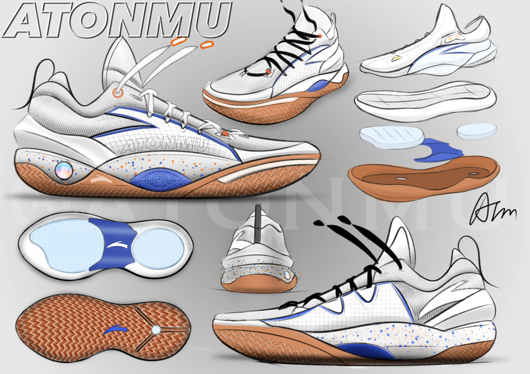 安踏欧文一代手稿 不是官方,不是官方,原创设计,仅供娱乐