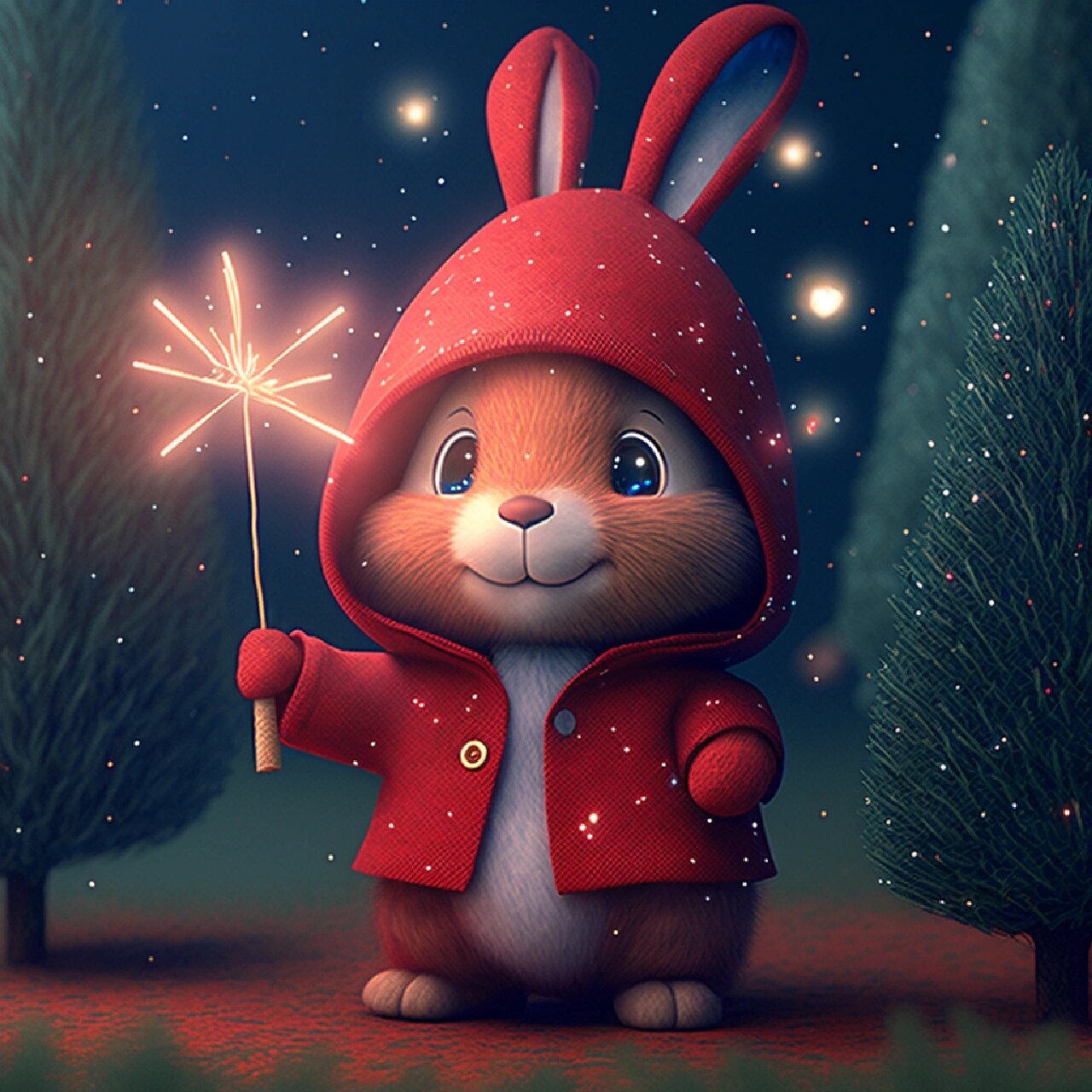 q萌版78小红兔来喽 红兔预示兔年转运,暴富,暴美05