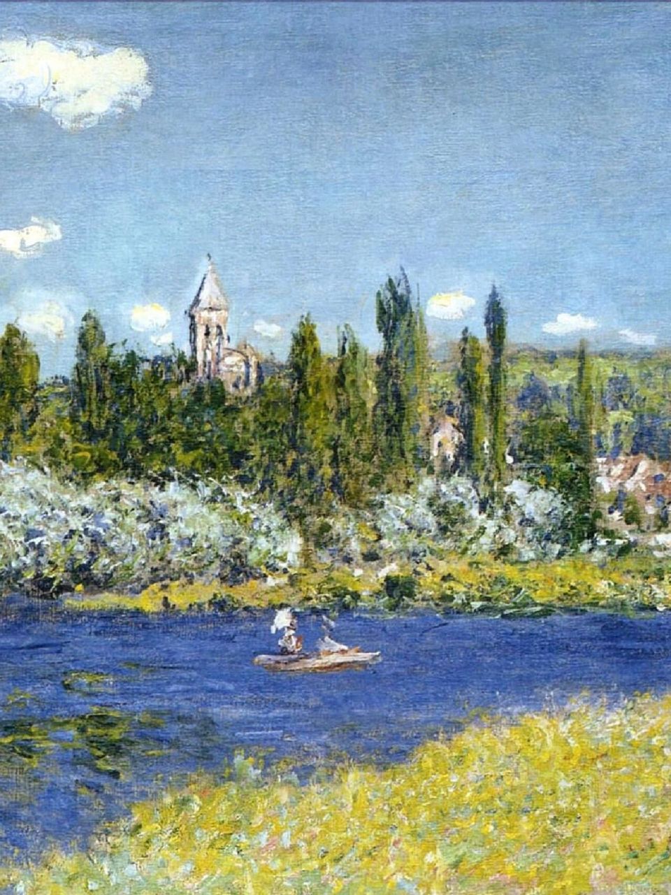 你知道莫奈的画作有哪些——第80幅 98名       字:《维特伊》 94