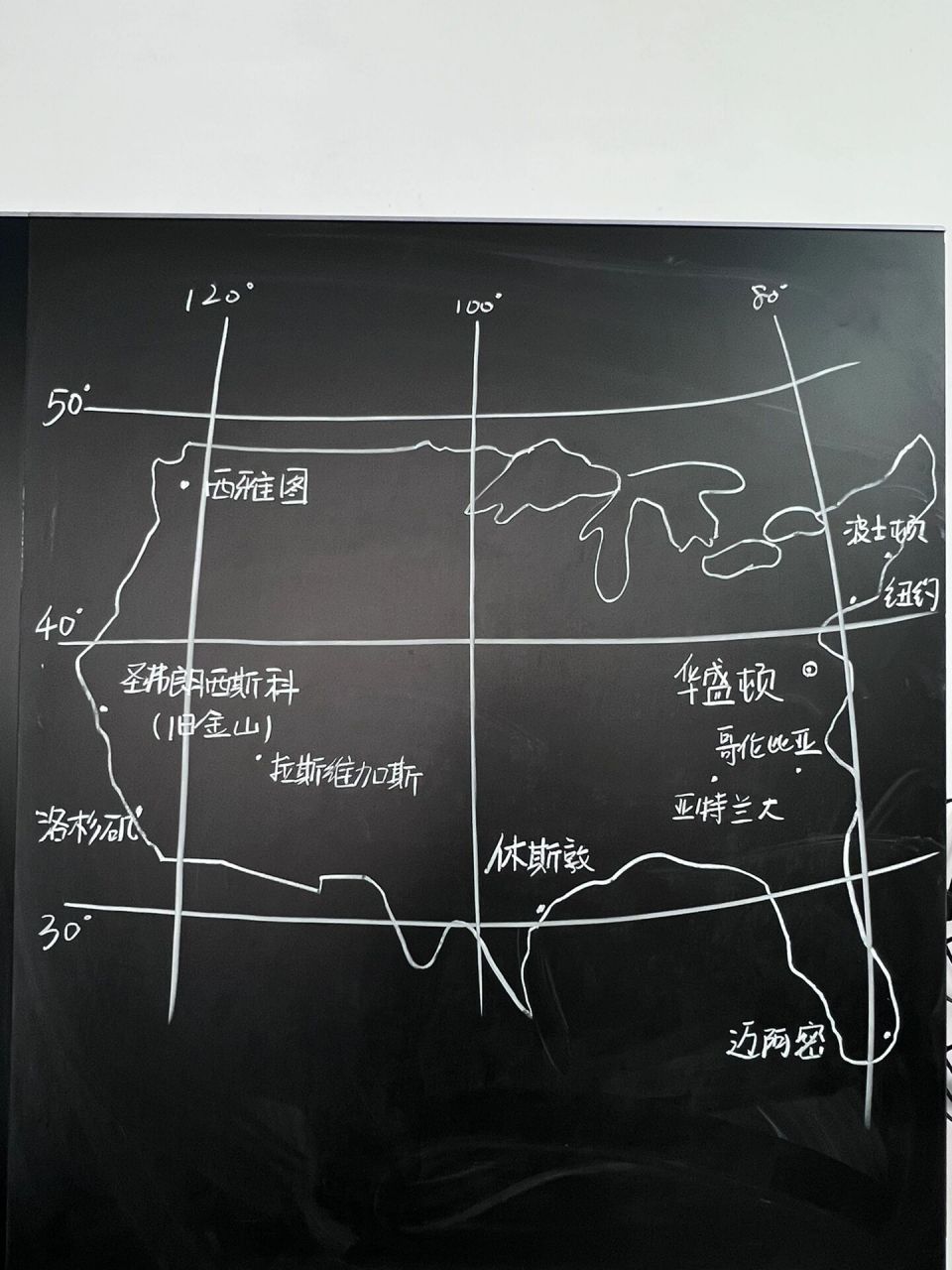 地理板画|美国 美国的州太多画不过来 美国的地形也没啥可画的 几个