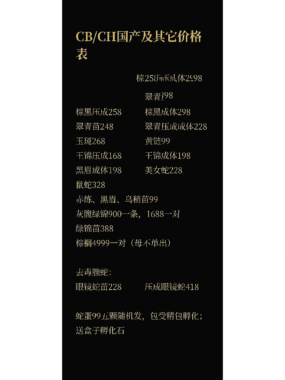 玉米蛇王蛇价格表 来的爽快的客户可以优惠 价格会随