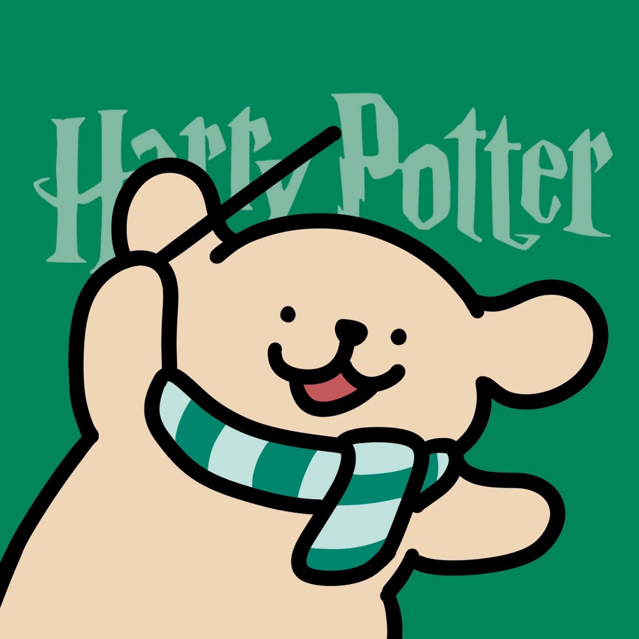 二创丨哈利波特线条小狗(第二弹)   第二弹小鸡毛的hp头像来啦～第一