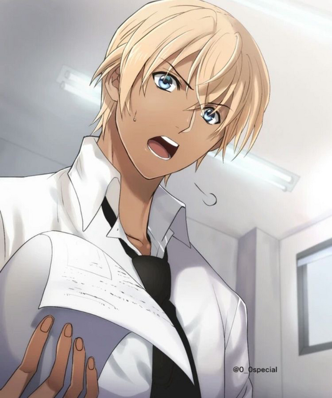 透哀《love is zero》112话 公寓外风和日丽,零和志保牵着手下楼.