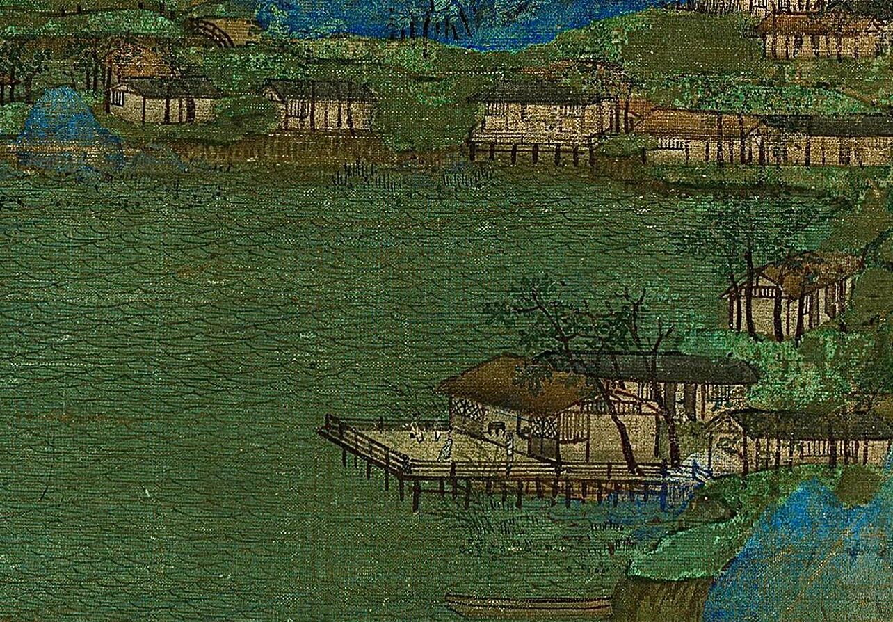 100幅中国名画赏析【51】《千里江山图》 画家:王希孟 创作时间:宋