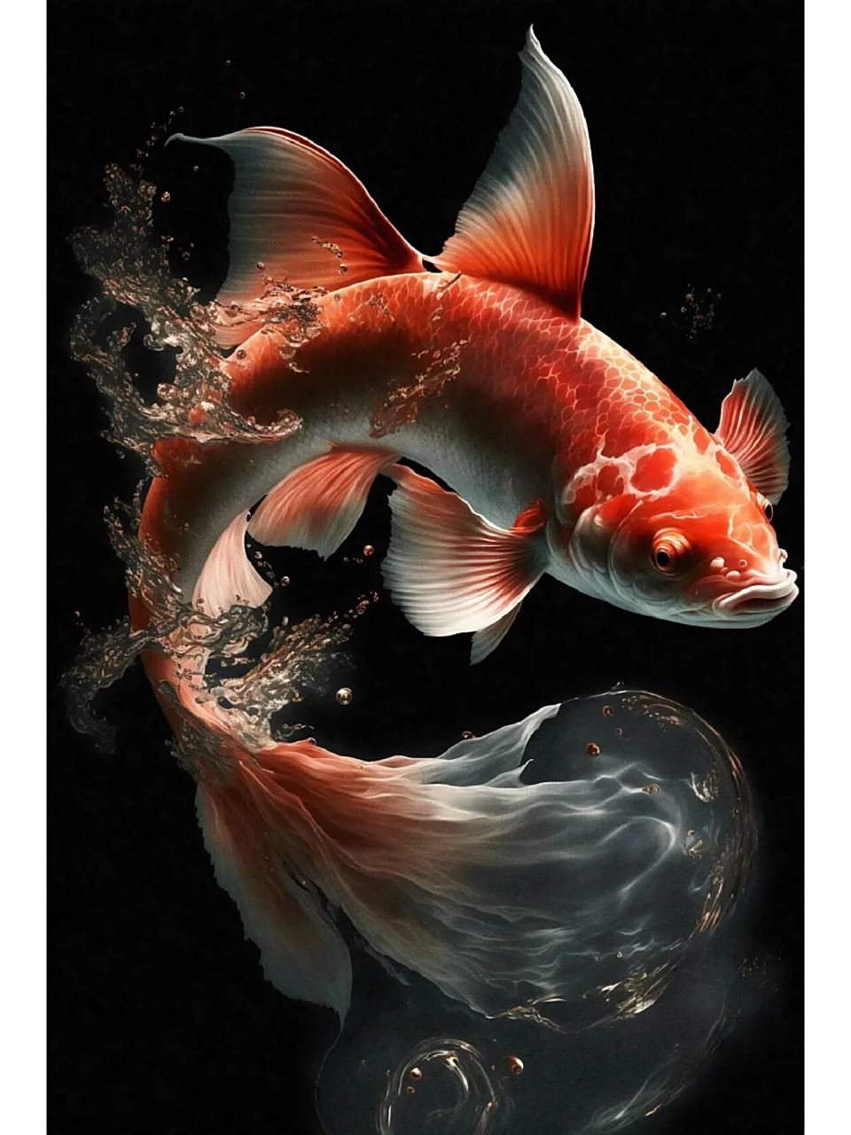 好运锦鲤,如鱼得水.