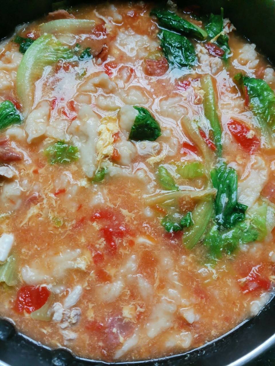 简单面疙瘩汤 有肉有菜有蛋有主食,营养均衡又开胃的面疙瘩汤你值得拥