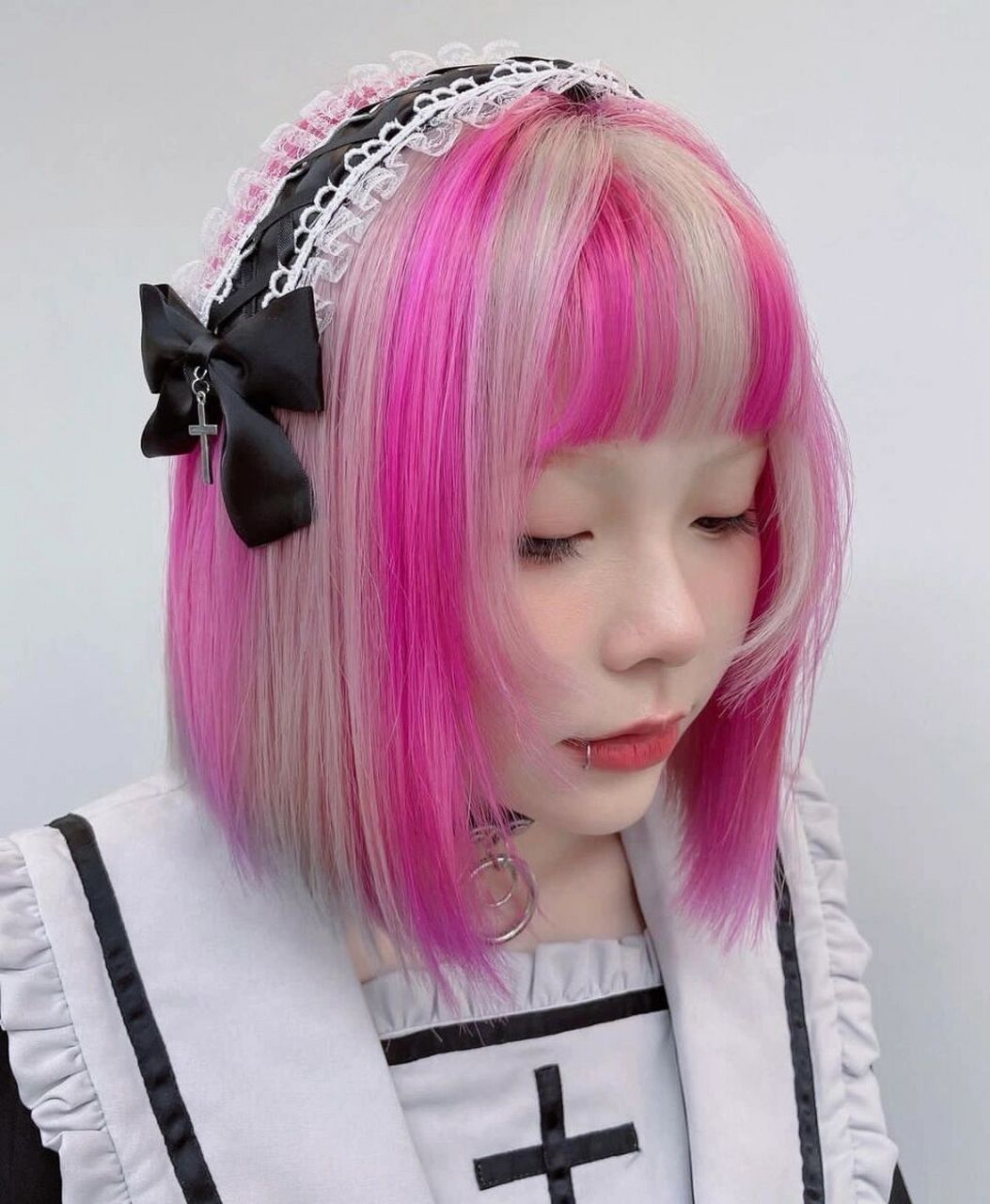 神仙秋冬酷炫挑染发色96把缤纷色彩戴在头上 发色欣赏78 时髦酷炫