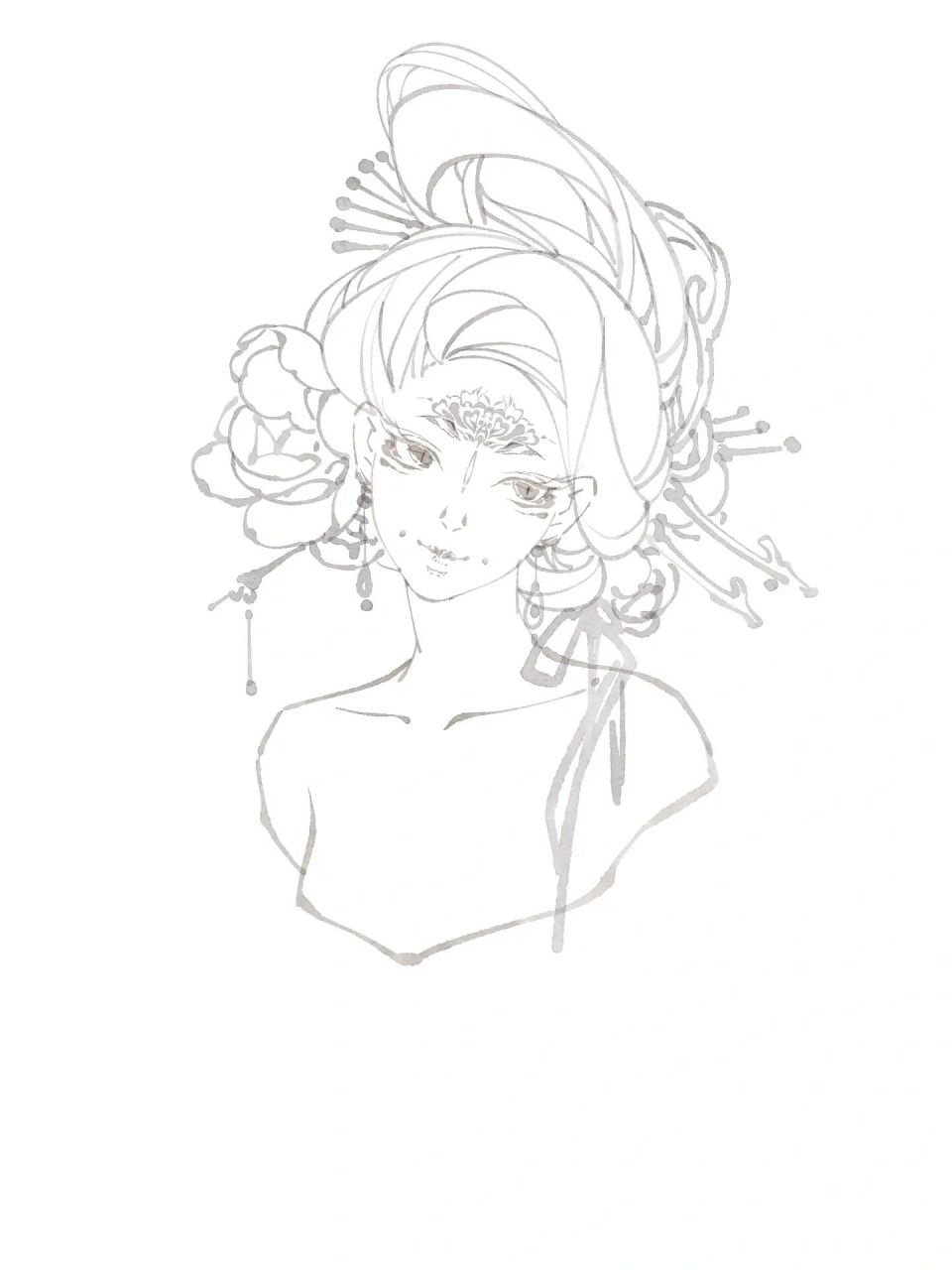 髻鬟垂欲解,眉黛拂能轻 思索要不要开一个24小时编发的业务,西幻和