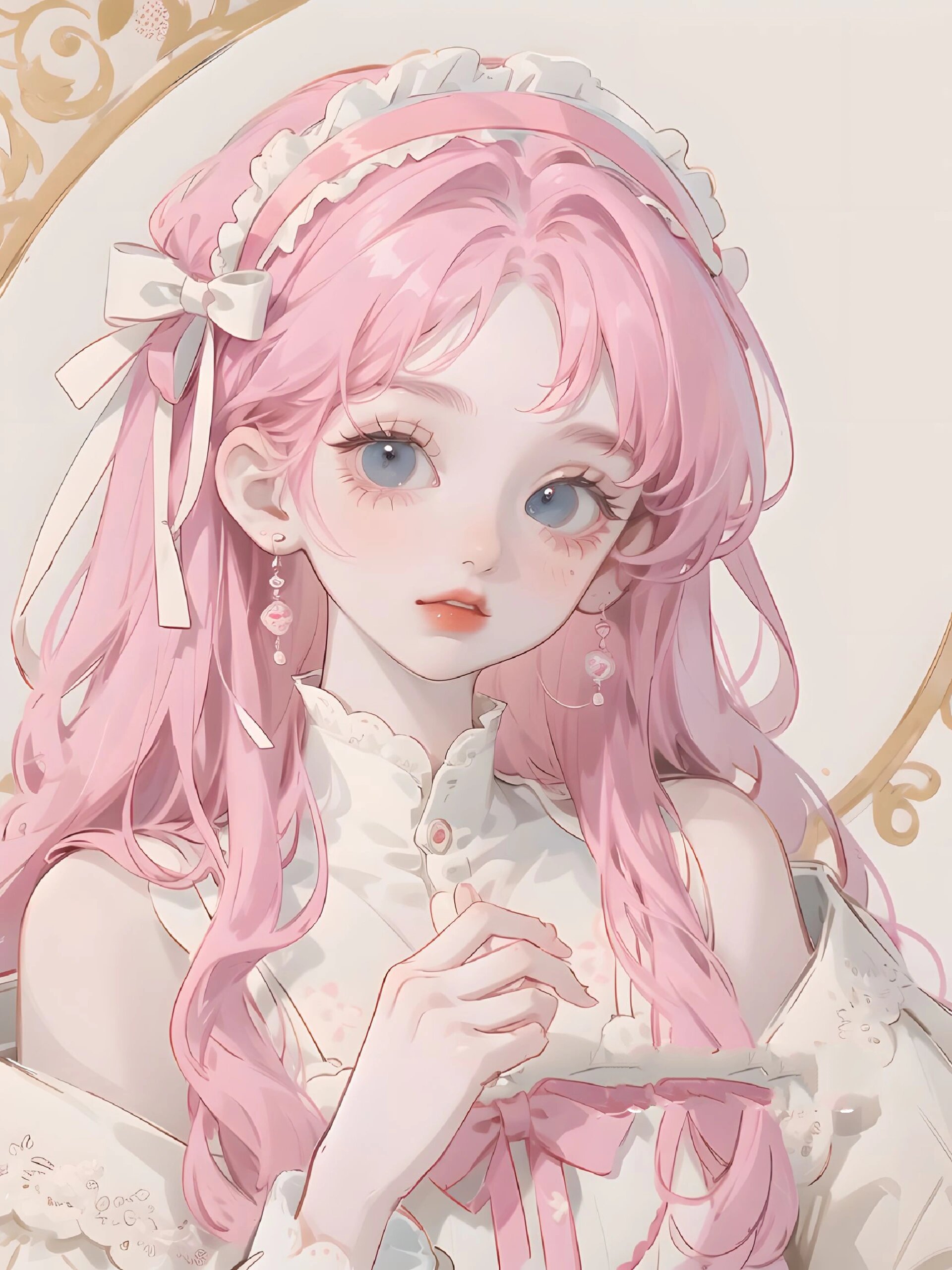 可爱·粉色·少女·头像·壁纸