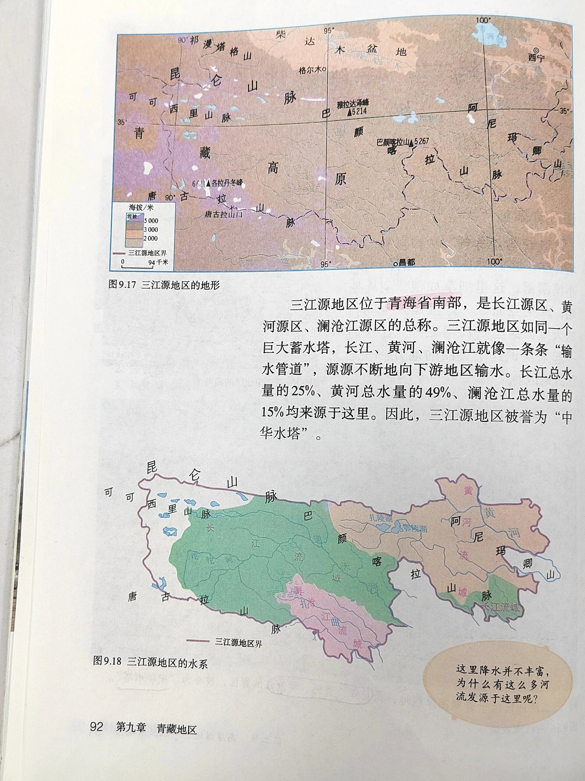 三江源地区 思维导图图片