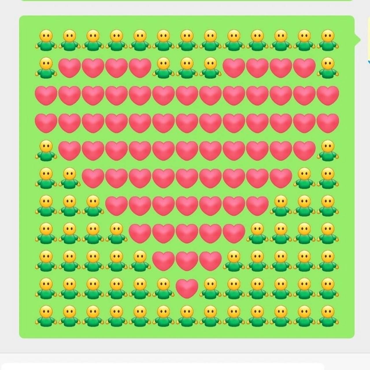 微信编辑爱心小浪漫7815 针对微信每行13个表情的手机,动动你的小