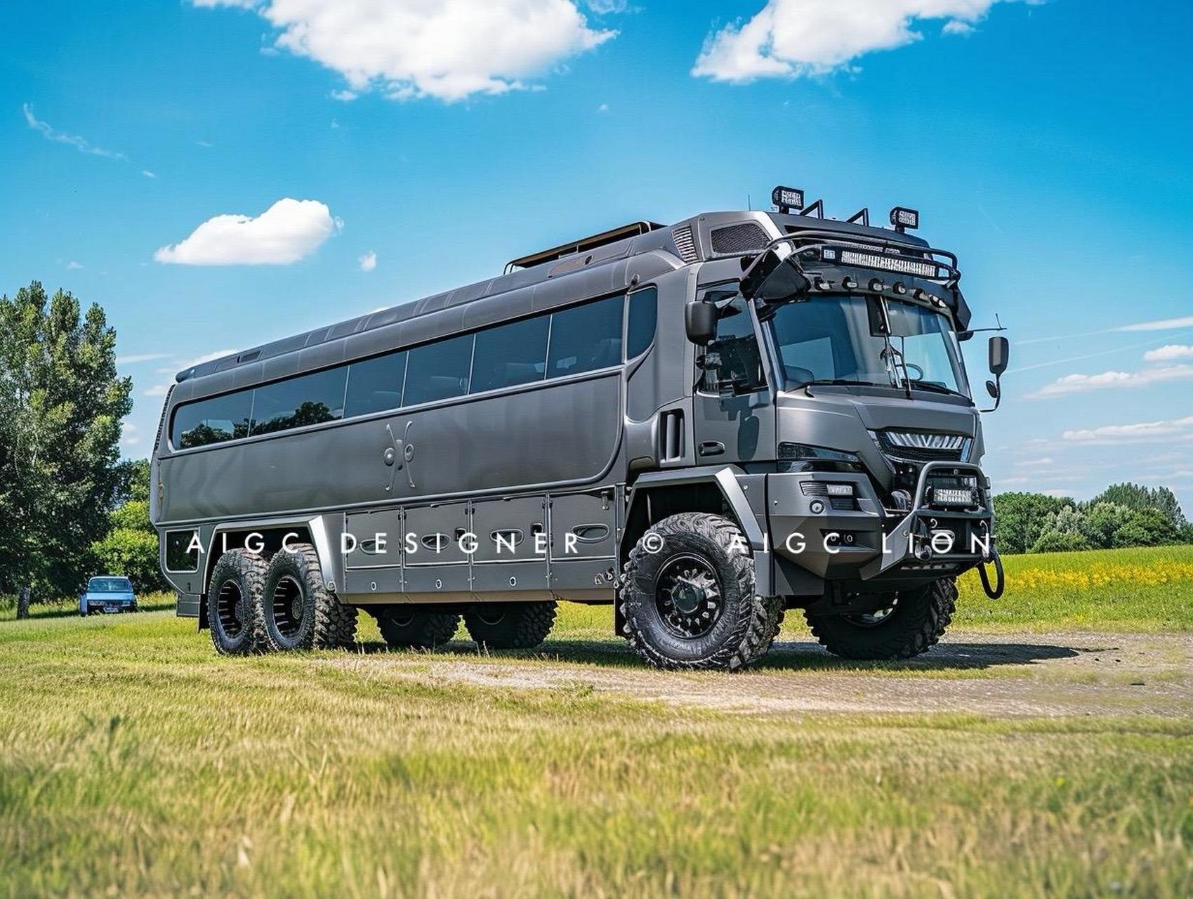 你见过公交车改装的越野房车吗?大巴车内空间宽阔,是房车的理想底盘.