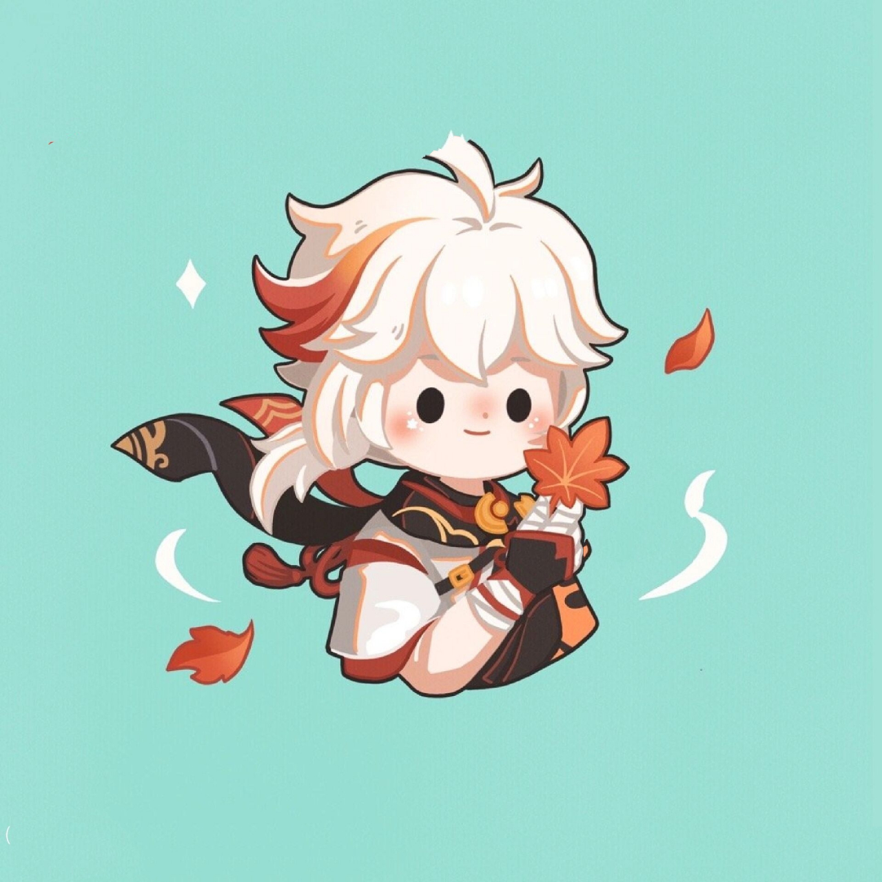 原神人物q版头像(风男) 魈:三眼五显仙人, 魈,听召, 前来守护.