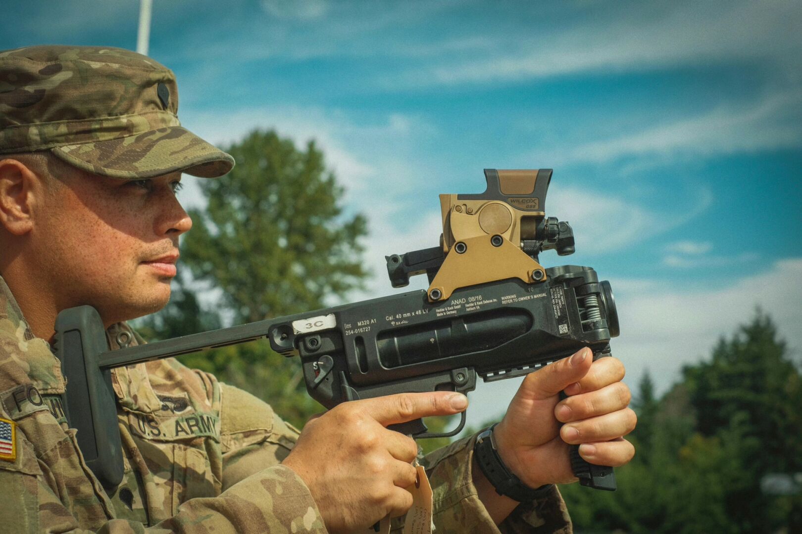 图为:美国华盛顿州国民警卫队第81装甲步兵旅第161步兵团第3营装备了