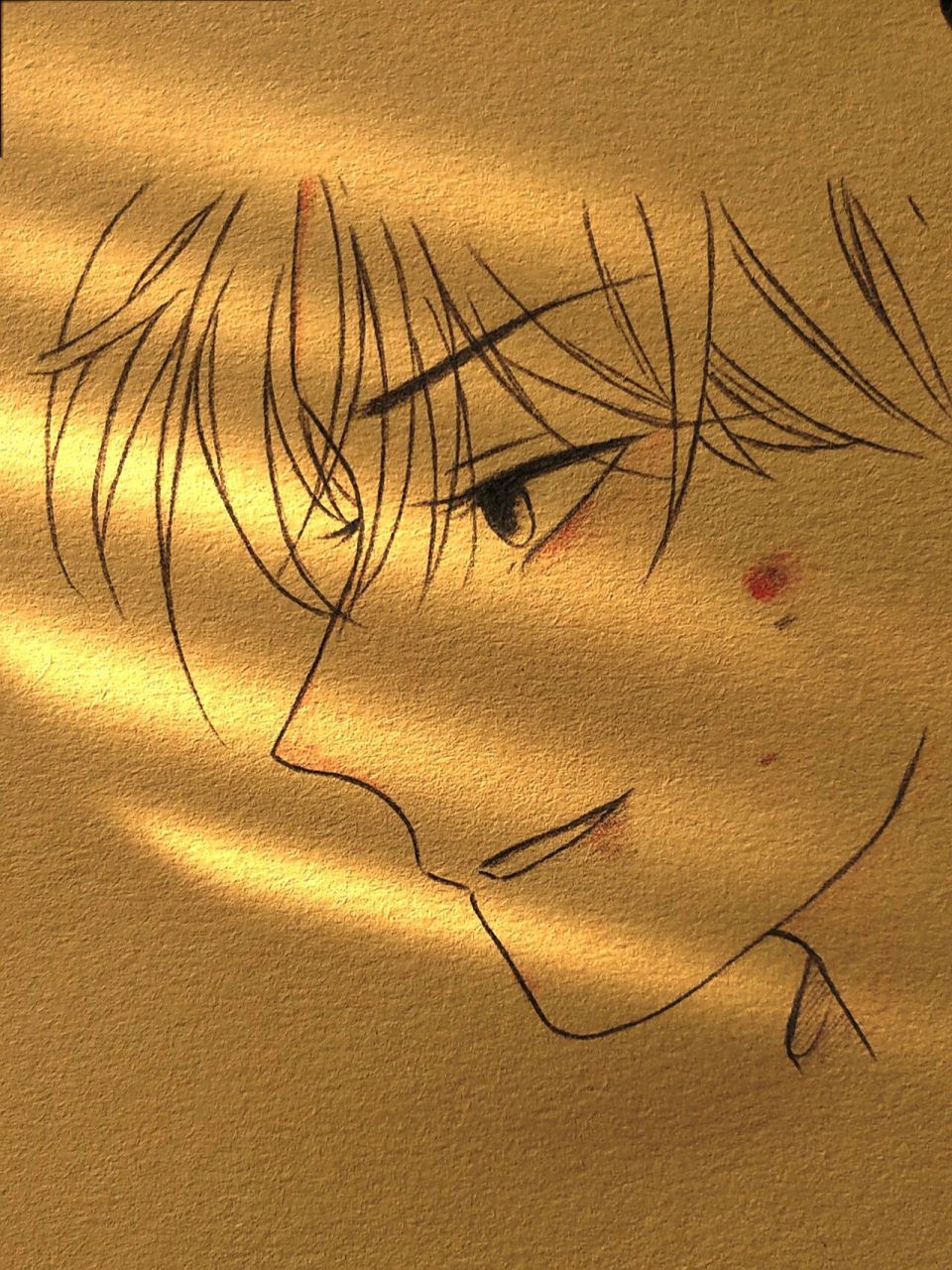 教你画动漫男生 晚上好