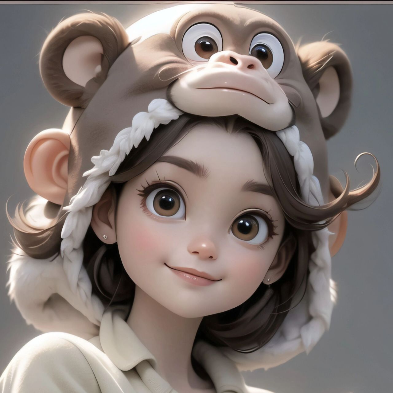 女生头像 十二生肖系列之申猴