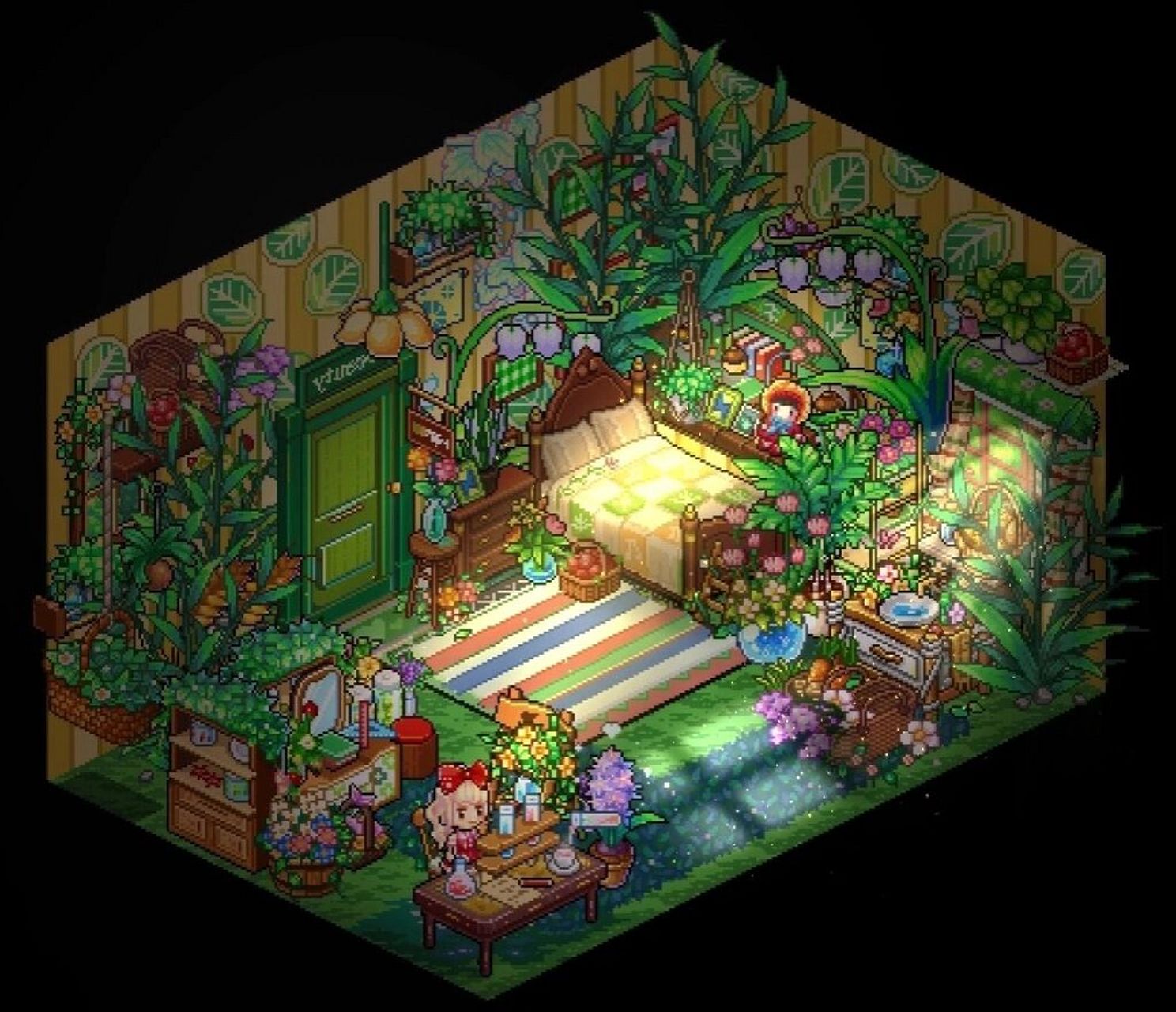 像素装修集l阿莉埃蒂的房间 很久以前做的了,因为喜欢看宫崎骏的电影