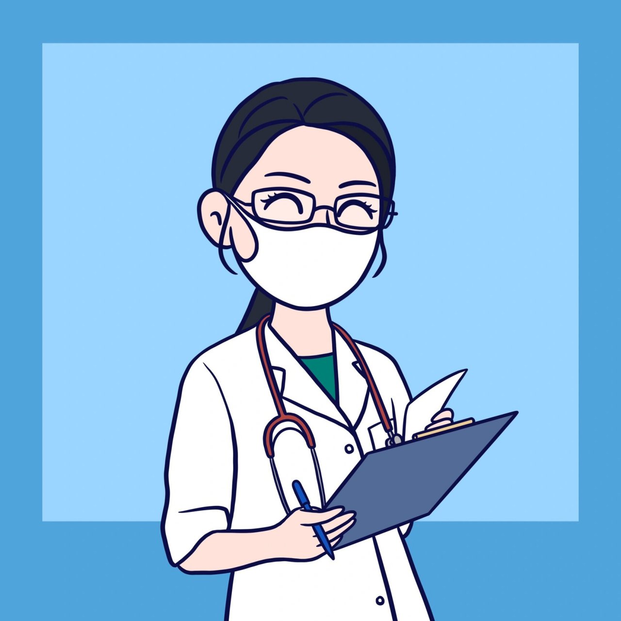 职业小头像(第一弹)加油!笑对生活!继续提名 教师,医生,大白,警察,办