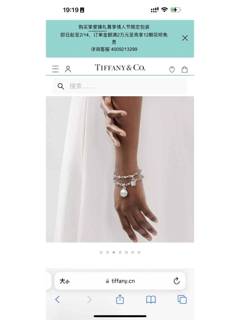 蒂芙尼马蹄项链跟耳环一套出.不退不换.看清楚拍.送专柜包装.