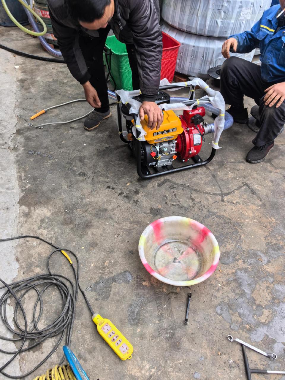 豪华高端款 日本三菱汽油版双叶轮抽水机 装配安排