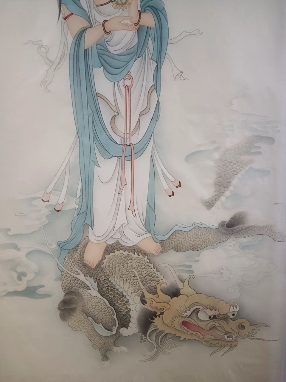 骑龙观音菩萨画像